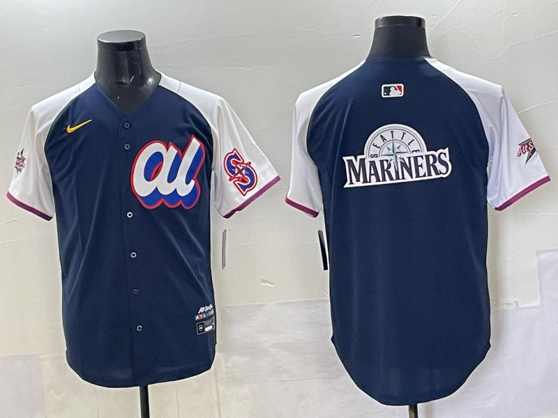 Men Seattle Mariners blank blue MLB All Star 2025 Nike jersey 002
